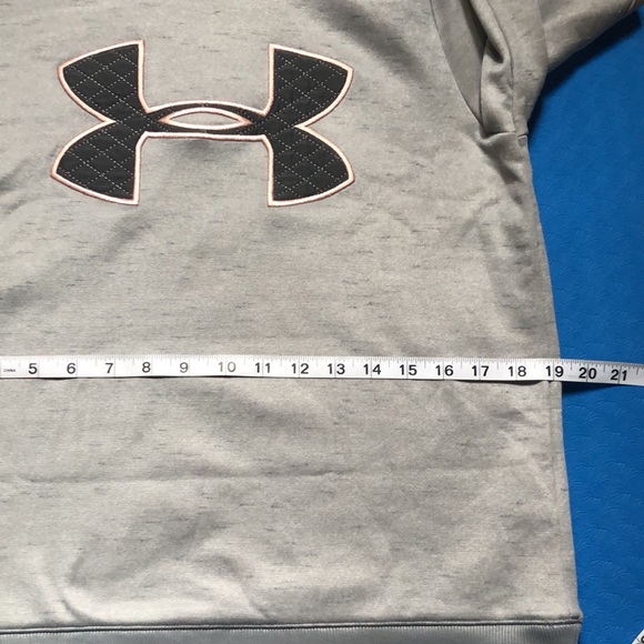 UNDER ARMOUR Big Logo Fleece Hoodie Sweatshirt Sweater Size Small - Picture 6 of 8
